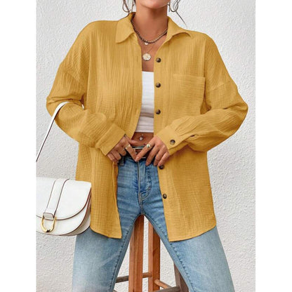 Chemise overshirt décontractée pour femmes avec détails de boutons Chic und Stil