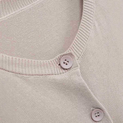 Damen weicher Strickcardigan mit Knopfleiste Chic und Stil