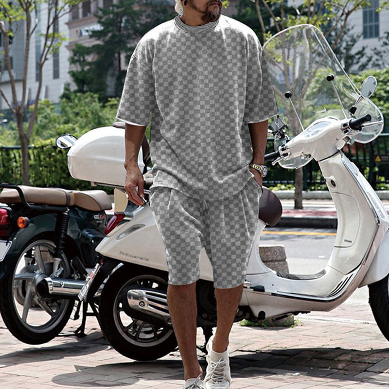 Ensemble d'été confortable pour hommes avec T-shirt oversize et shorts Chic und Stil