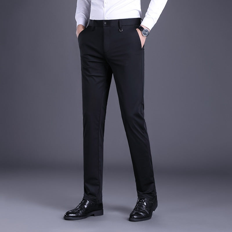 Elegant men's office pants with breathable material and slim fit Chic and Style