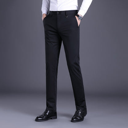 Elegant men's office pants with breathable material and slim fit Chic and Style