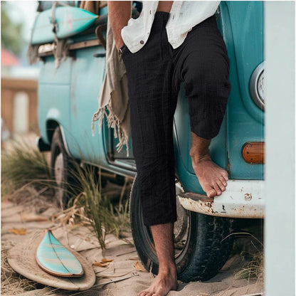 Chino pants for men with a relaxed fit and elastic waistband Chic und Stil