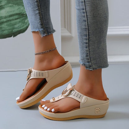 Mode Femme Sandales Compensées Chic und Stil