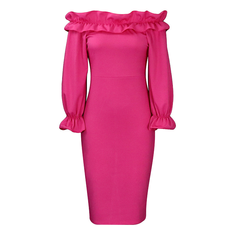 DamesRobe maxi élégante avec volants Chic und Stil