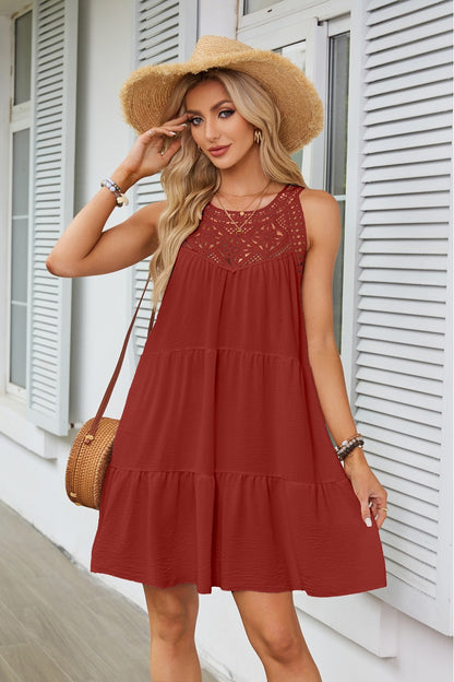 Robe d'été légère pour femmes avec des accents en dentelle Chic und Stil