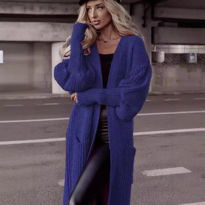 Cardigan à grosse maille pour femmes avec poches profondes et coupe oversize décontractée Chic und Stil