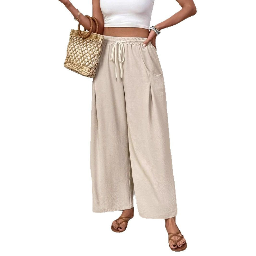 Ladies casual chic lounge wide pants