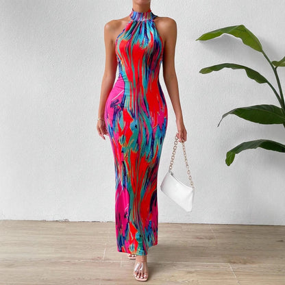 Robe maxi bodycon à col montant Chic und Stil