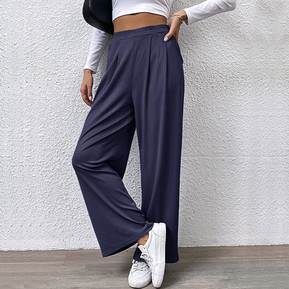 Women Pleated Wide Pants Chic and Style