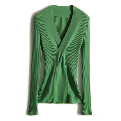 Top en maille côtelée pour femmes Chic und Stil