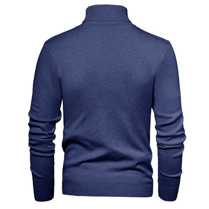 Elegant turtleneck pullover for men in fine merino wool Chic and Style
