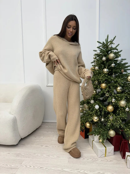 Dames ensemble tricot confortable Chic und Stil