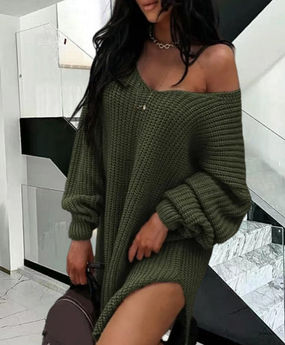 Pull en tricot oversize pour femmes au design décontracté Chic und Stil