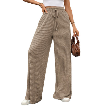 Wide ribbed pants for women Chic and Style