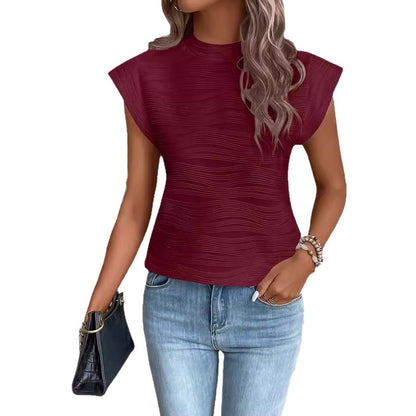 Dames élégant Top avec design structuré Chic und Stil