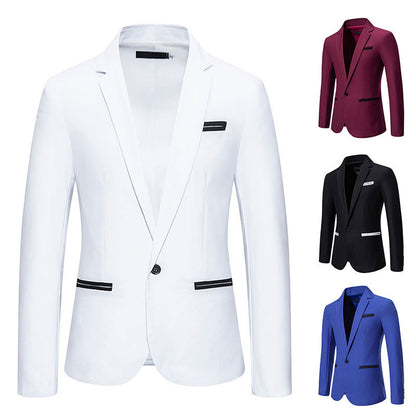 Elegant men's jacket with a modern cut and delicate Chic and Style accents