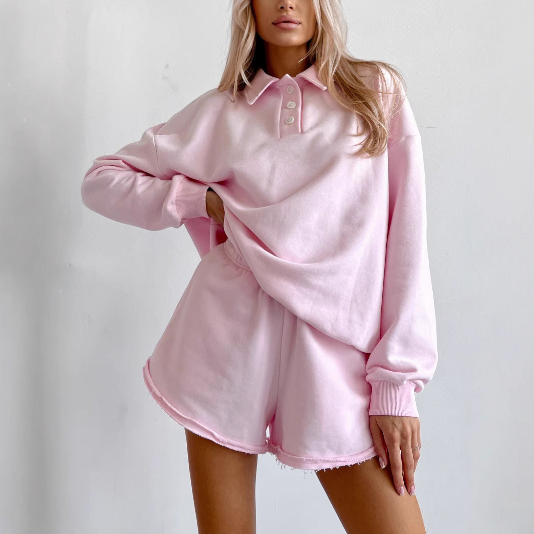 Women’s sports polo set and shorts