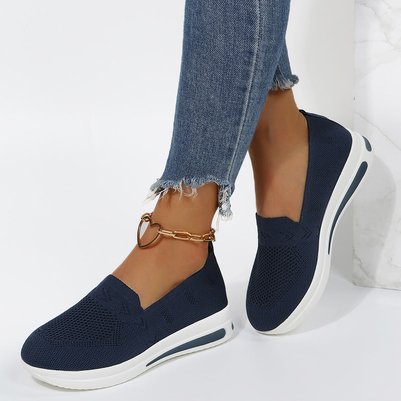 Baskets Slip-On tendance pour femmes avec tige en mesh respirant et semelle antidérapante Chic und Stil