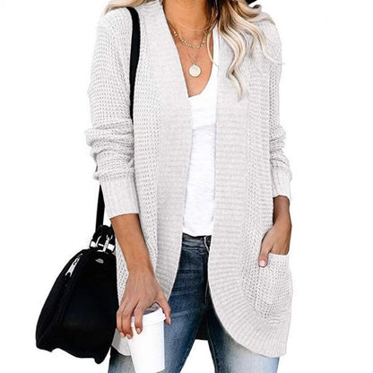 Cardigan en tricot pour femmes avec poches pratiques et structure aérienne Chic und Stil