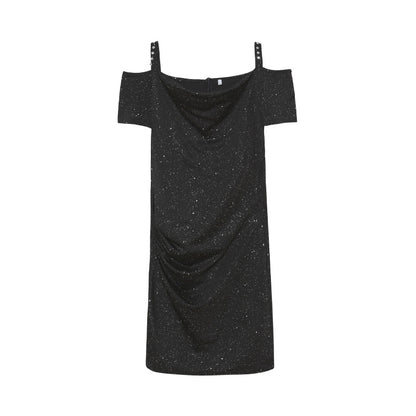 Chic und Stil Off-the-shoulder dress with ruffles