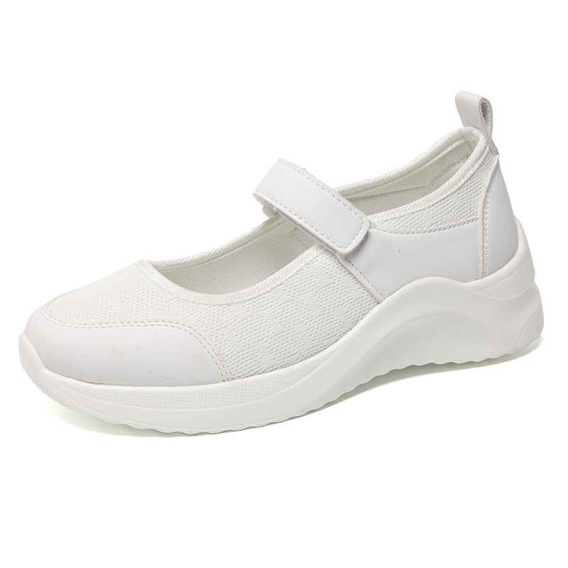 Chaussures à lacets confortables pour dames avec fermeture velcro et surface en maille respirante Chic und Stil