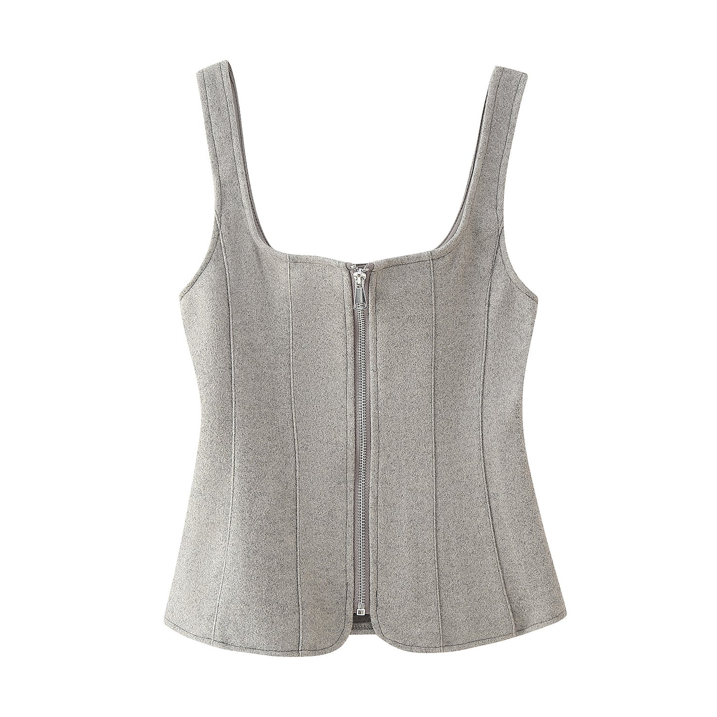 Dames Hautement ajusté Bustier haut avec fermeture éclair élégante Chic und Stil