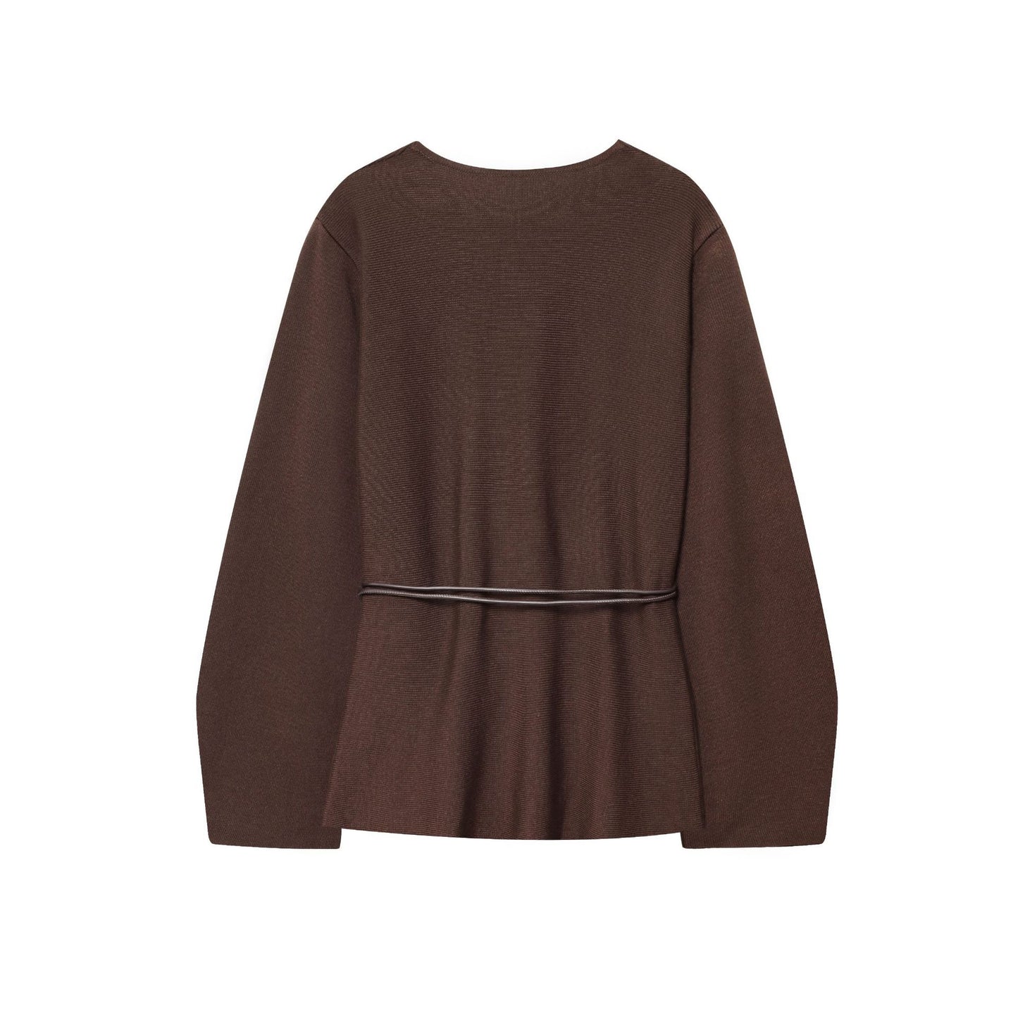 Dames haut ajusté à col en V avec ceinture à nouer Chic und Stil