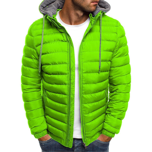 Hommes Veste matelassée légère avec capuche amovible et intérieur doux Chic und Stil