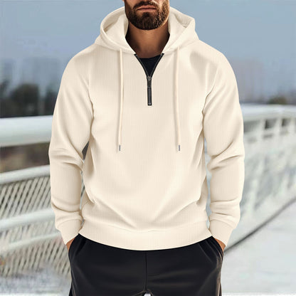 Functional sweater for men with practical zipper and sporty design Chic and Style
