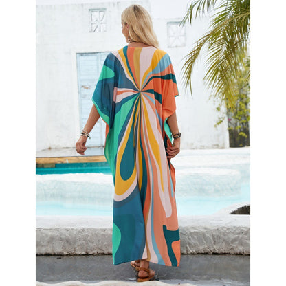 Femmes Bohemian robe de plage en drap de papillon Chic und Stil