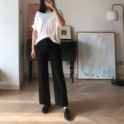 Pantalons large à taille haute polyvalents pour femmes Chic und Stil