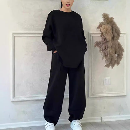 Dames Cozy Oversized Sweat-Set avec des poches spacieuses et une coupe confortable Chic und Stil