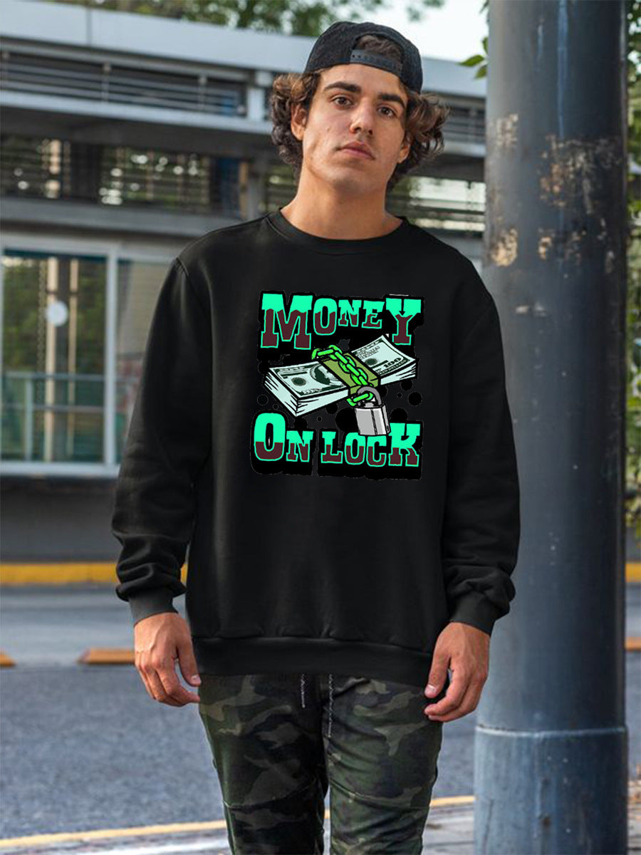 Pull décontracté pour femmes avec motif de billet créatif Chic und Stil