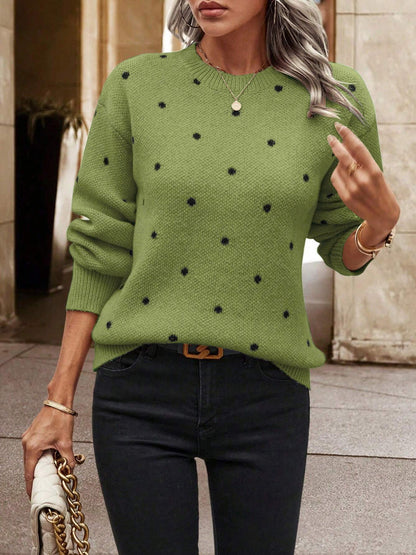 Pull femme avec design de points texturé Chic und Stil