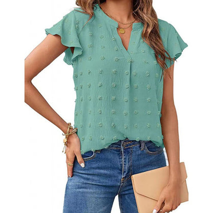 Chemisier femme avec manches volantes Chic und Stil