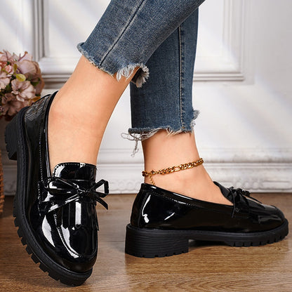 Chic und Stil | Bow Mary Jane Shoes Casual Shoes