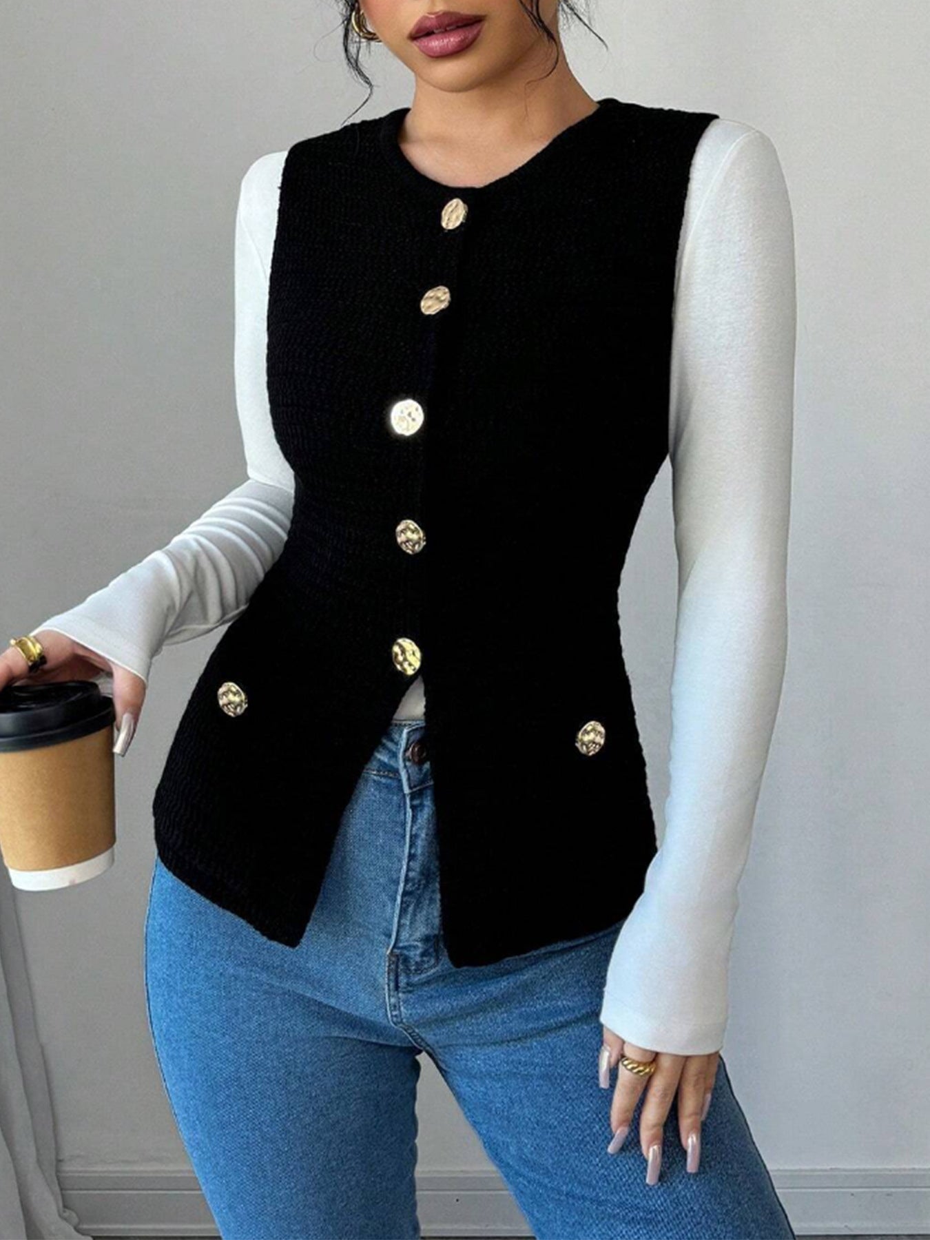Dames Gilet Tendance Chic und Stil