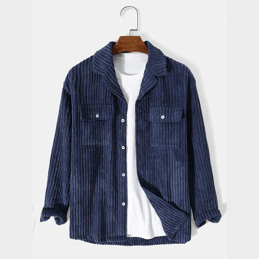 Ladies high-quality corduroy jacket with chest pockets Chic and Style