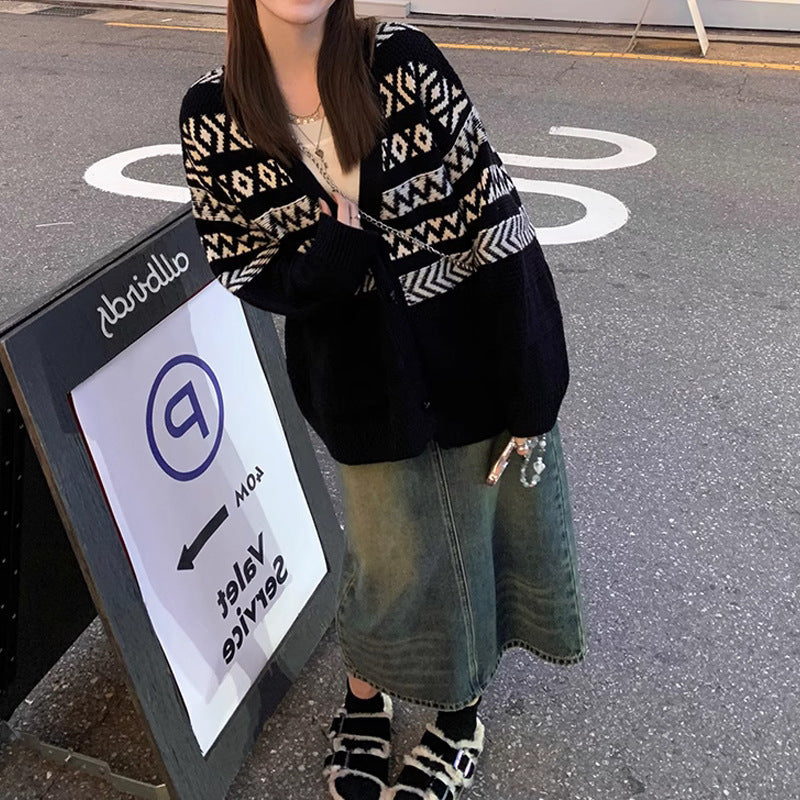 Dames cardigan en tricot douillet Chic und Stil