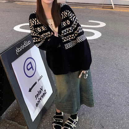 Dames cardigan en tricot douillet Chic und Stil