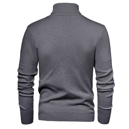 Elegant turtleneck pullover for men in fine merino wool Chic and Style