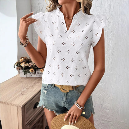 Chemisier en dentelle brodé pour femmes Chic und Stil