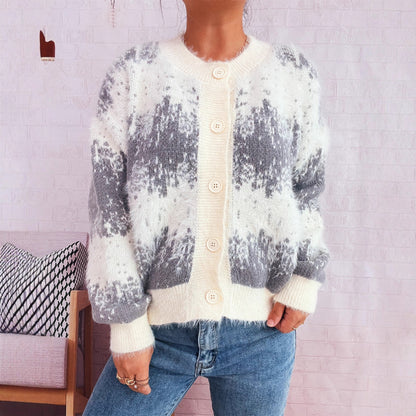 Dames gilet en tricot douillet avec un design de bouton tendance et un matériau doux Chic und Stil