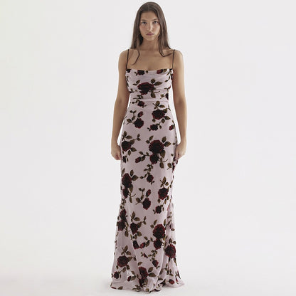 Chic and Stylish Floral Pattern Maxi Dress for Women