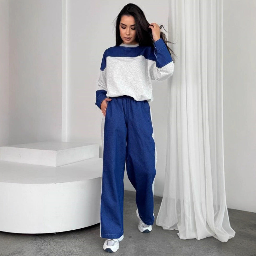 Women's sporty set with a loose top and casual pants Chic and Style