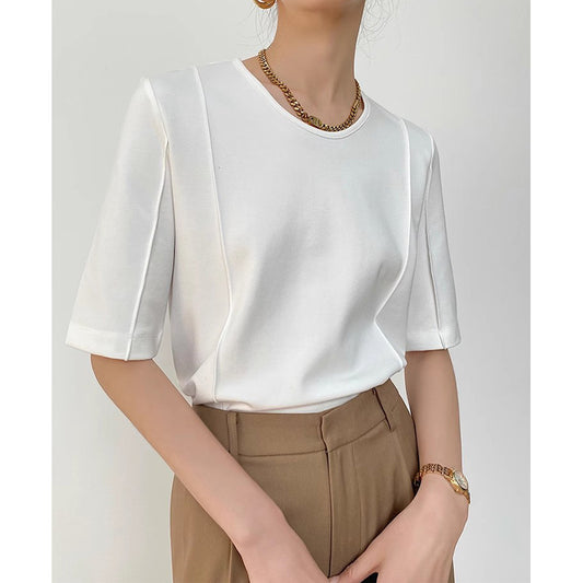 Blouse luxueuse à manches courtes Chic und Stil pour femmes