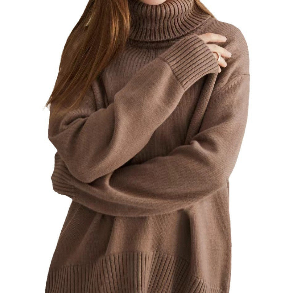Pull à col loop pour femmes en matériau doux Chic und Stil