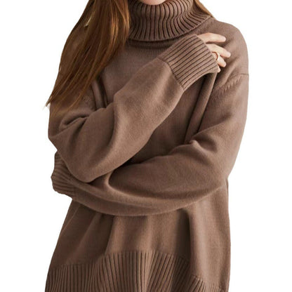 Pull à col loop pour femmes en matériau doux Chic und Stil