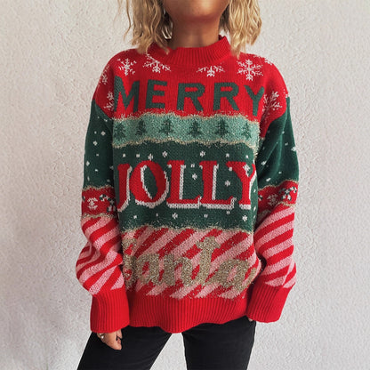 Pull en laine de Noël pour femmes avec motif unique et coupe confortable Chic und Stil