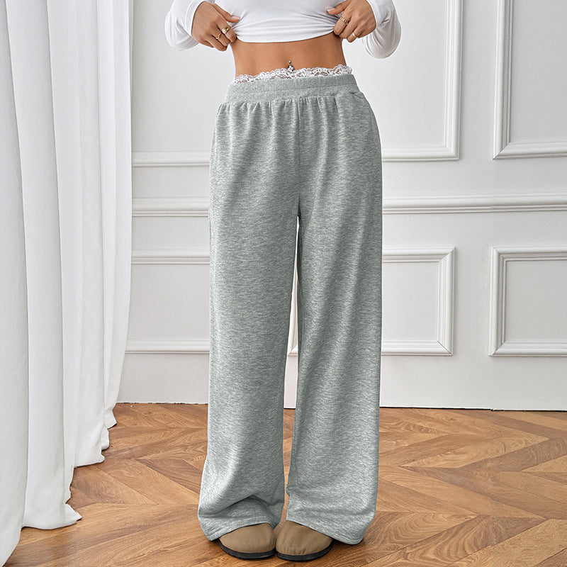 Women Comfortable and Casual Long Pants with Elastic Waist Chic and Style